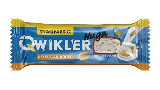 Батончик глазированный Snaq Fabriq Qwikler нуга с арахисом 45 г