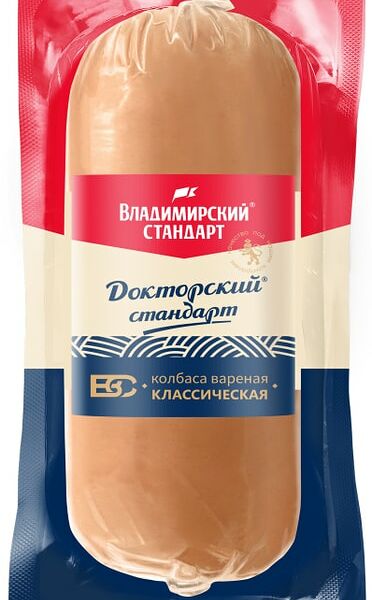 Колбаса Владимирский Стандарт вареная Классическая 500г