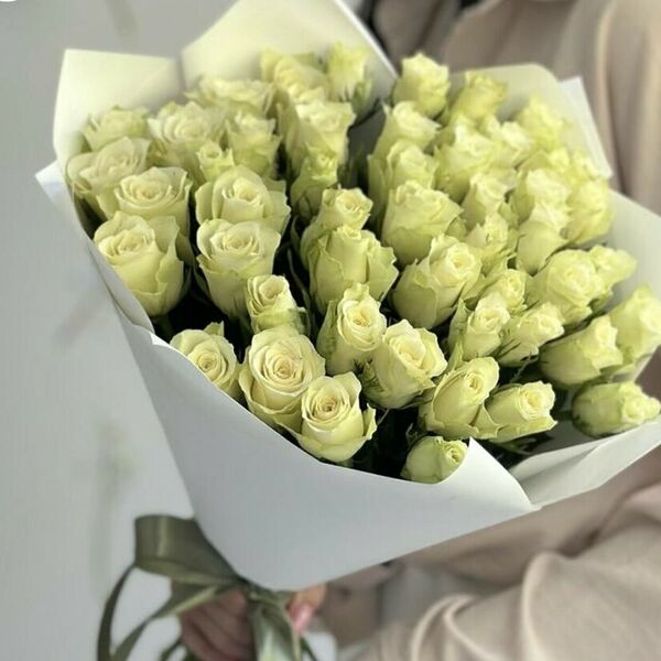 Букет 51 белая Роза