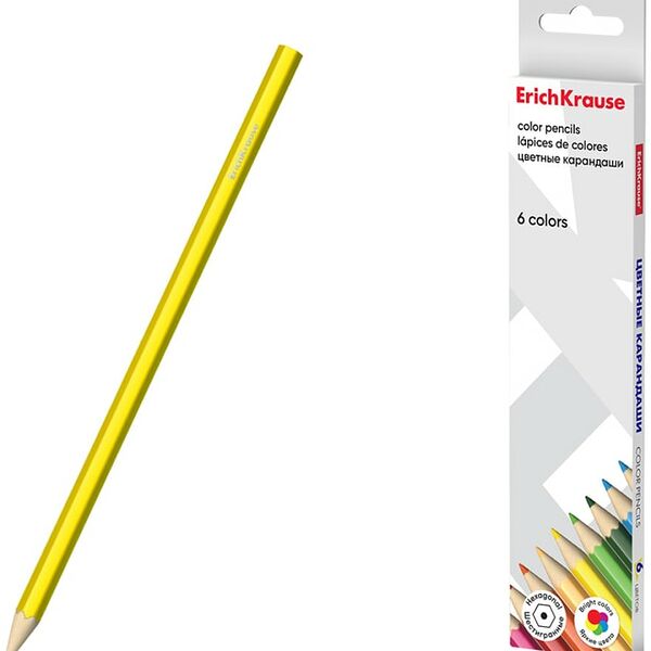 Карандаши цветные ErichKrause 6 цветов