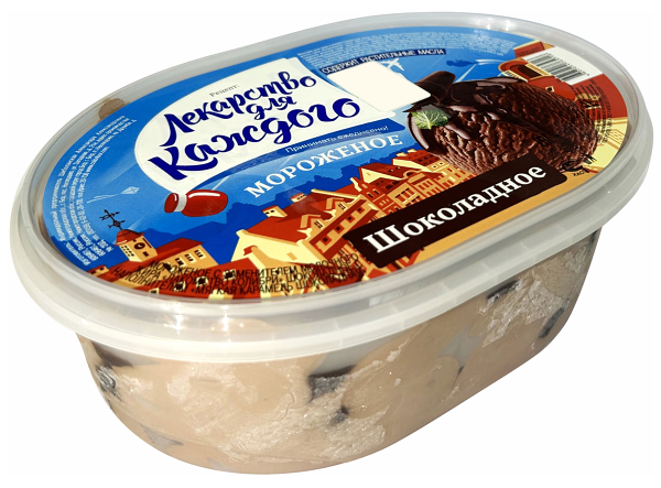 СЗМЖ Мороженое Лекарство для Карлсона шокол.  ванна