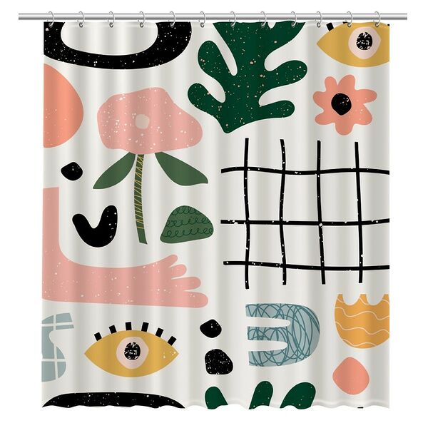 Шторка для ванной Summer, 180x200 см, с утяжелителем, полиэстер