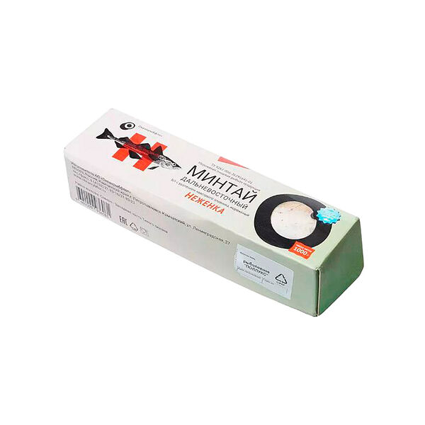 Морож пищ рыб прод Минтай б/г с/мор Неженка карт кор