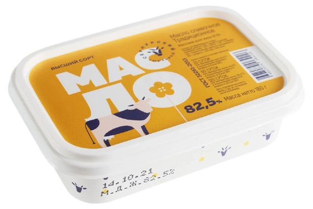 

Масло Сернурский сырзавод сливочное традиционное 82.5% 180 г