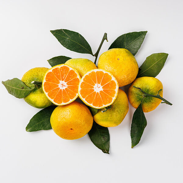 Мандарины с листом, вес