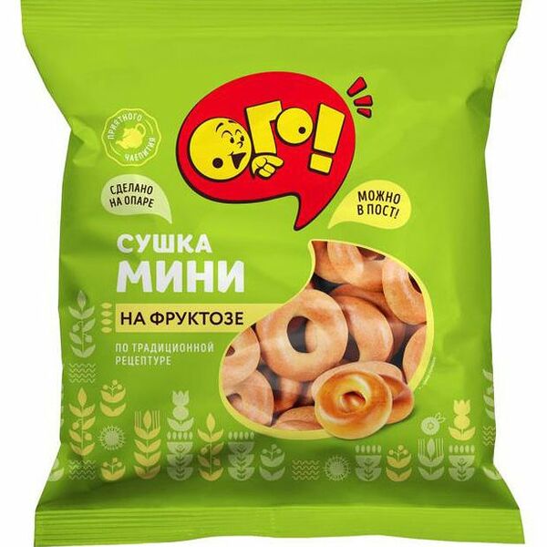 Сушка Ого! мини на фруктозе 175г