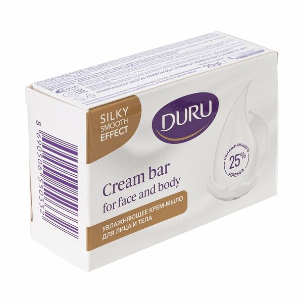 Туалетное крем-мыло для лица и тела «Caring cream bar», DURU, 90 г