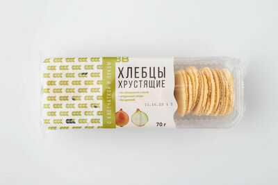 Хлебцы пшеничные ВкусВилл с клетчаткой и луком
