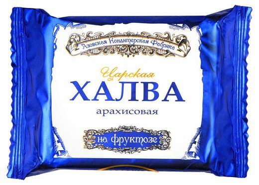 Халва царская арахисовая на фруктозе ТМ Азовская кондитерская фабрика