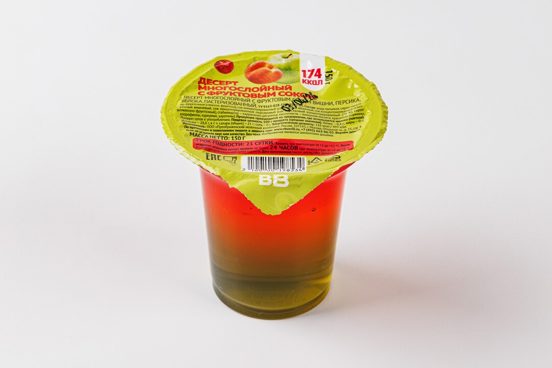 

Десерт многослойный Вкусвилл с фруктовым соком 150 г