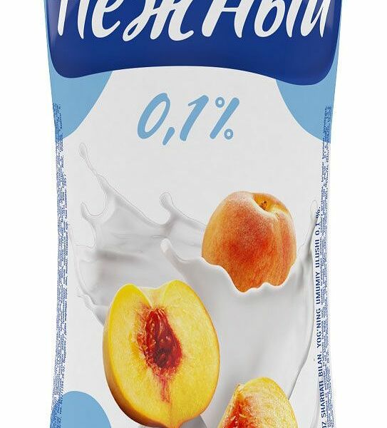 Напиток Нежный йогуртный с соком персика 0.1%, 285 г