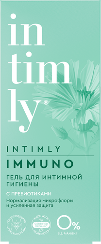 

Гель для интимной гигиены Intimly Immuno для нормализация микрофлоры с пребиотиками 220 мл