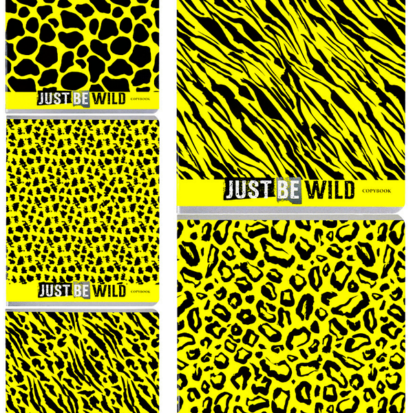 Тетрадь Collezione Расцветки животных клетка, 48 листов, в ассортименте