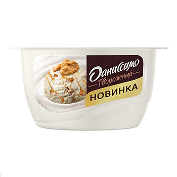 Продукт творожный Даниссимо со вкусом мороженого грецкий орех-карамель 6,1%