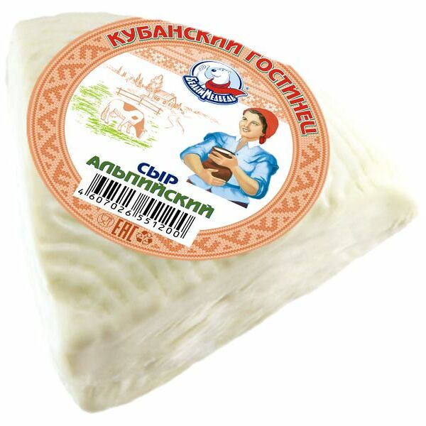 Сыр Кубанский гостинец Альпийский бзмж вес