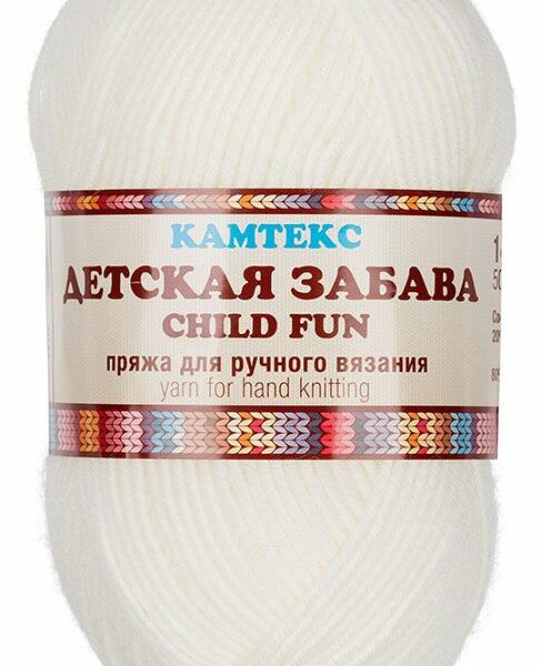 Пряжа Камтекс Детская забава отбелка, 50 г/140 м