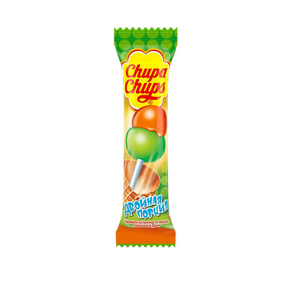 Карамель Chupa Chups Двойная порция, 16.8 г 1 шт в ассортименте