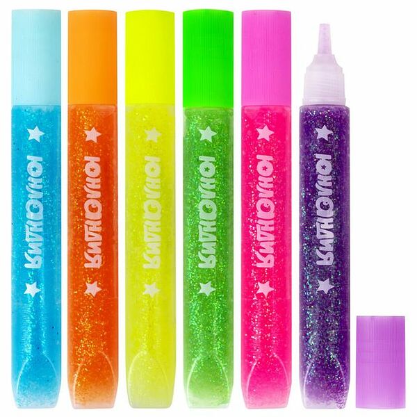 Гель ЮНЛАНДИЯ с блестками 10,5 мл, 1 шт, цвет в ассортименте 