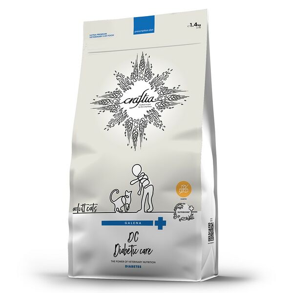 Сухой корм Craftia galena cat diabetic care ветеринарная диета для кошек при сахарном диабете