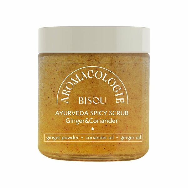 Скраб для тела `BISOU` AROMACOLOGIE Имбирь и Кориандр (пряный)