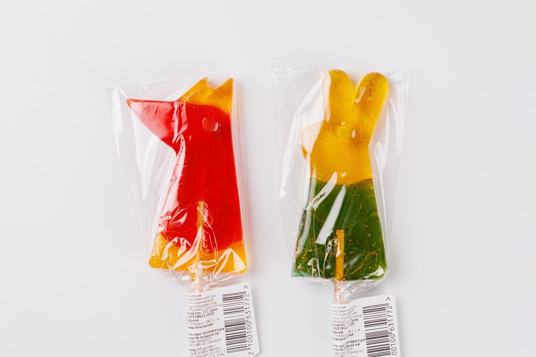 

Карамель "Зверюшки" на палочке, в ассортименте, 1 шт