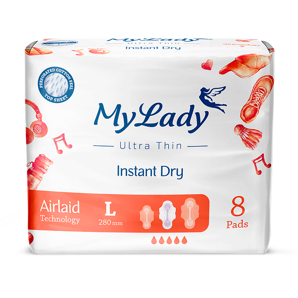 Прокладки My Lady Instant Dry ультратонкие L 8 шт, 124г