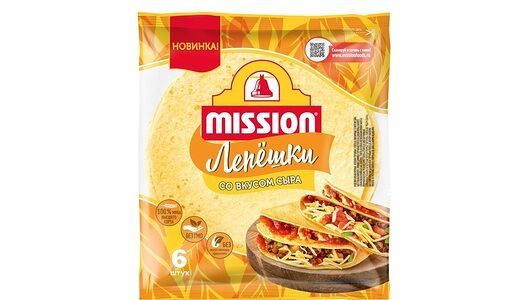 Лепешки Mission с сыром 6 шт, 250г
