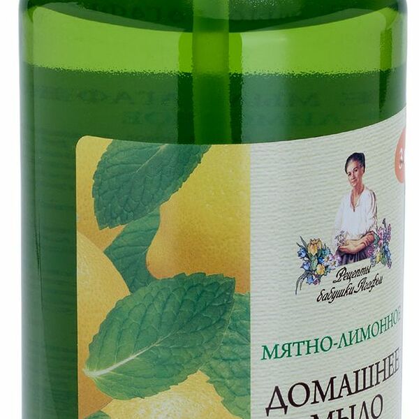 Мыло жидкое Рецепты бабушки Агафьи для рук мятно-лимонное 1000 мл