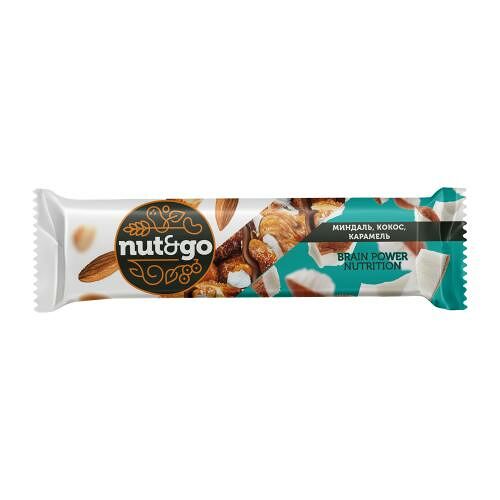 Батончик Nut&Go миндаль кокос карамель 36 г