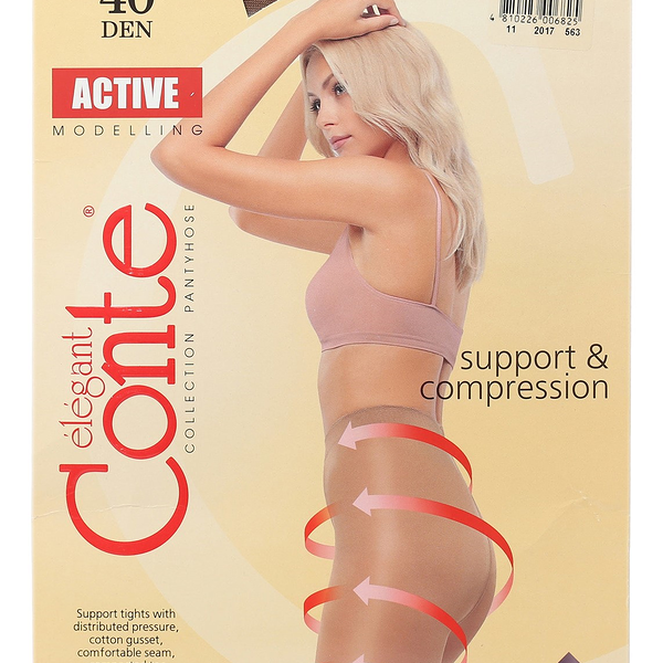 Колготки женские Conte Active Soft 4 размер 40 den