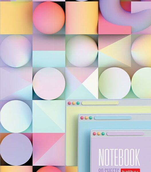 Записная книжка Hatber Multicolor в клеточку 80л А6