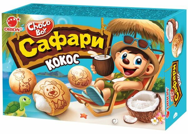 Печенье Choco Boy Сафари с кокосом 39 г