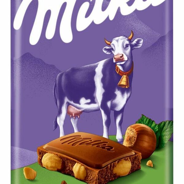 Шоколад молочный Milka с цельным фундуком, 80 г