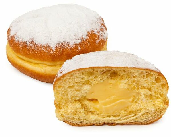 Пончик Ашан с ванильным кремом, 2х60 г