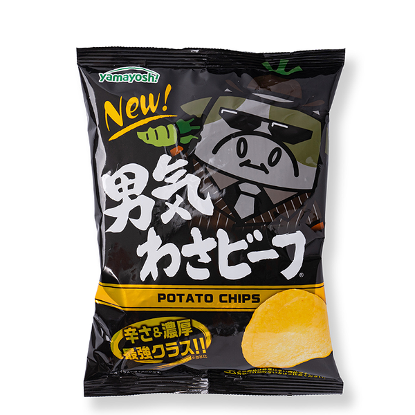 Чипсы картофельные Yamayoshi со вкусом васаби и говядины 45 г