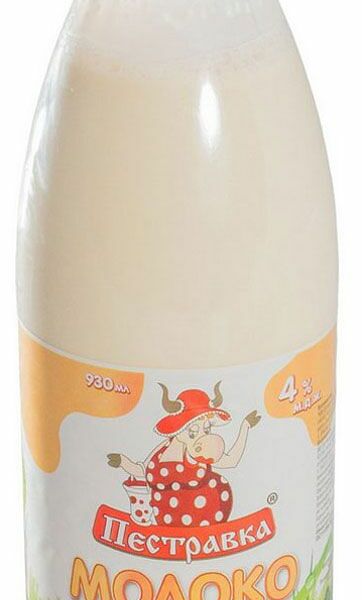 Молоко Пестравка топлёное, 4%