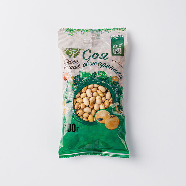 Соя солёная жареная Green Planet