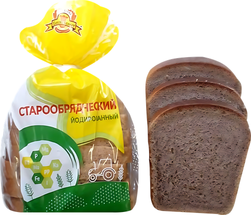 

Хлеб Калужский Хлебокомбинат Старообрядческий йодированный нарезка 300 г