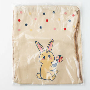 Сумка малая "Зайчик" беж шнур