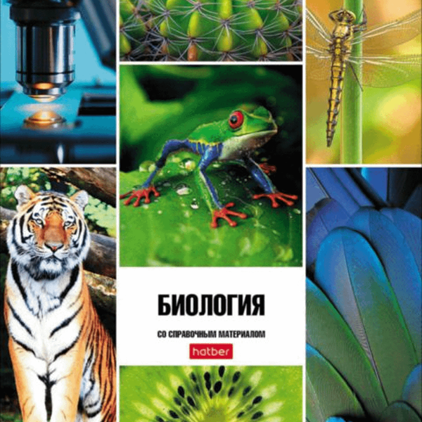 Тетрадь предметная А5 в клетку Hatber Биология, 46 листов