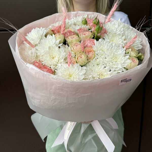 Дуо Розово-Хризантемовый с пшеницей