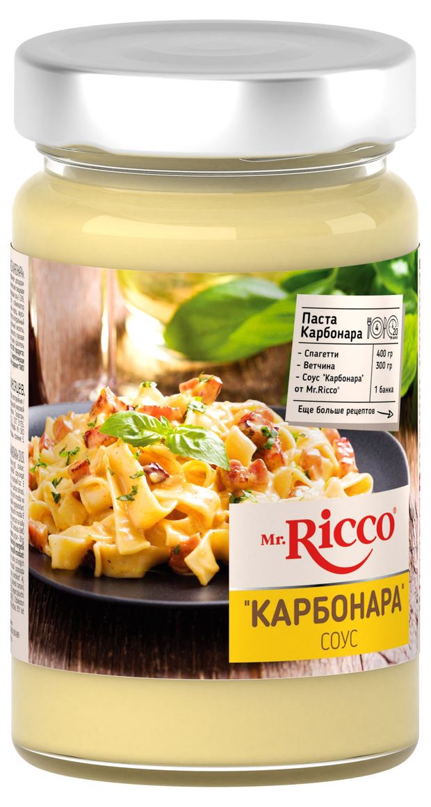 

Соус Mr.Ricco карбонара 305 г