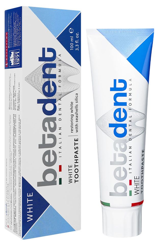 

Зубная паста Betadent White Action, 100 мл