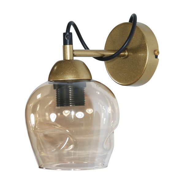 Светильник настенный Элетех Мирра, Е27, 60 Вт, золото 21х19.7 см