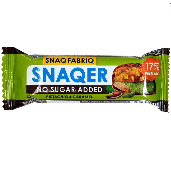 Батончик протеиновый Snaq Fabriq в шоколаде SNAQER фисташка-карамель 50 г