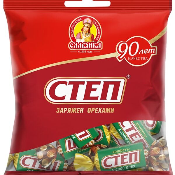 Конфеты Славянка Степ лесной орех 192г