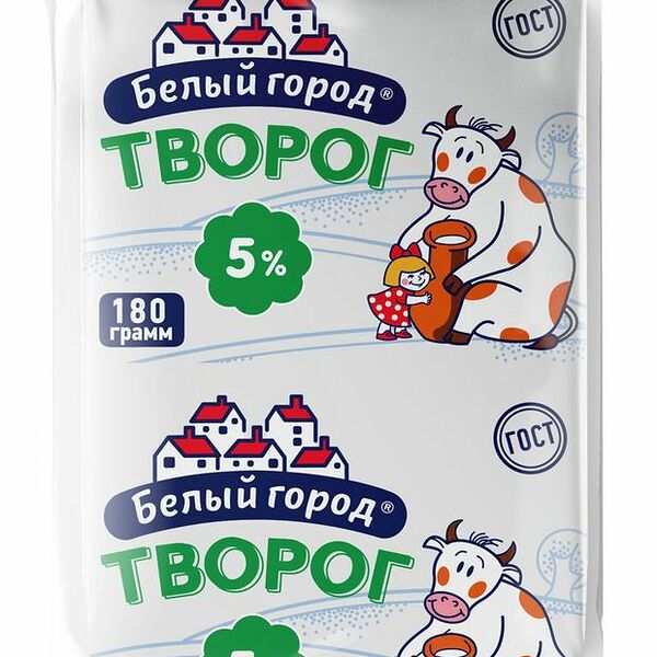 Творог Белый Город 5% 180 г