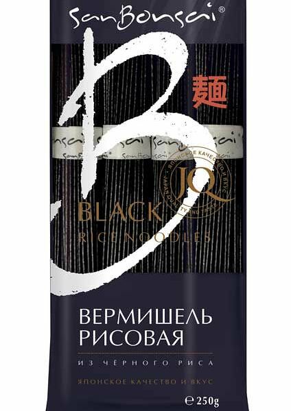 Макаронные изделия Вермишель из чёрного риса SanBonsai