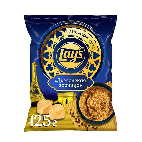 Картофельные чипсы Lay's Дижонская горчица 125 г