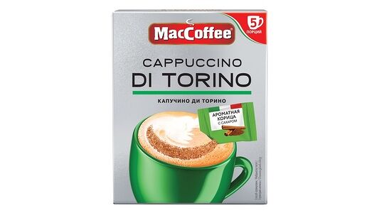 Напиток кофейный растворимый MacCoffee Cappuccino Di Torino 3 в 1 корица